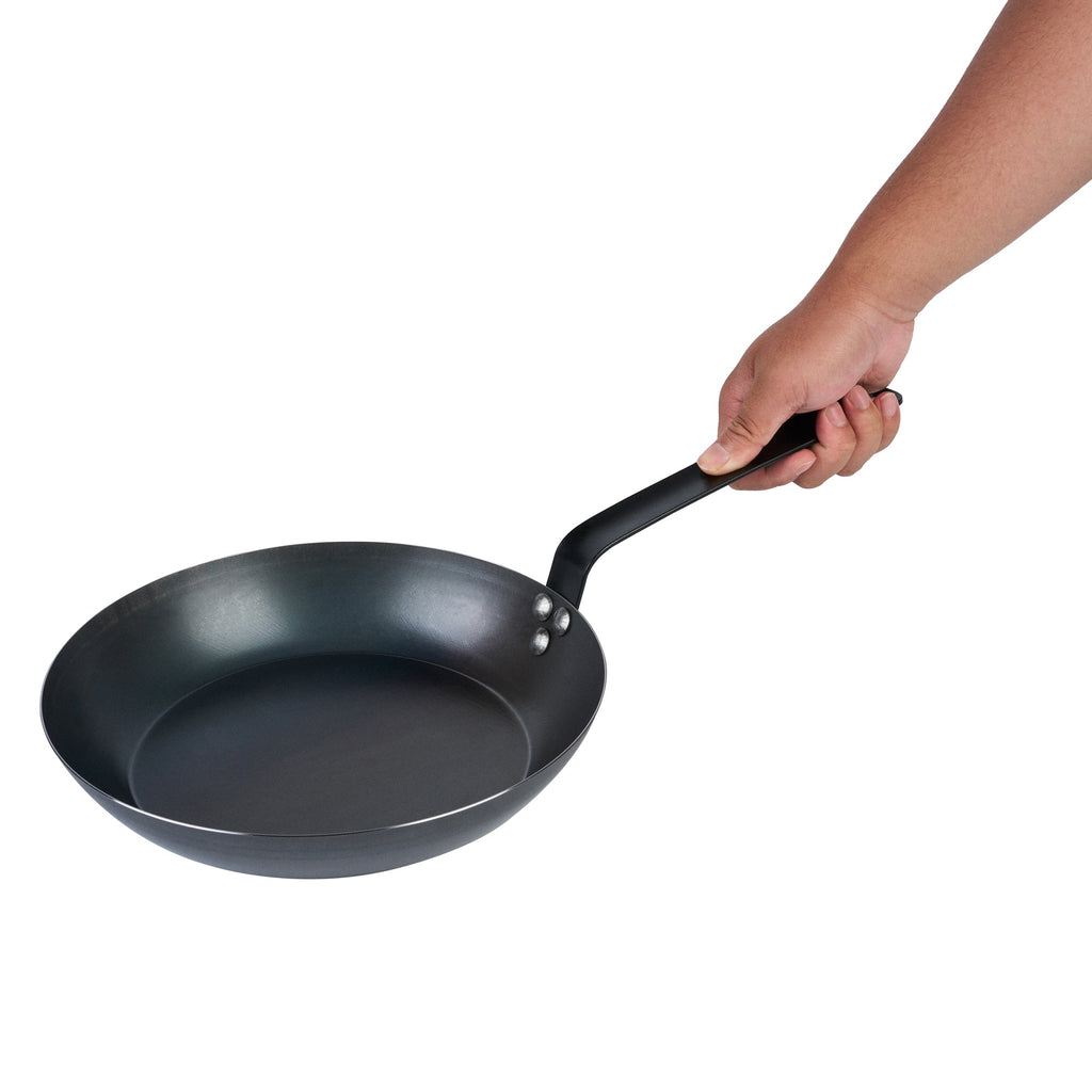 Met Lux Black Carbon Steel 11" Fry Pan - 1 count box