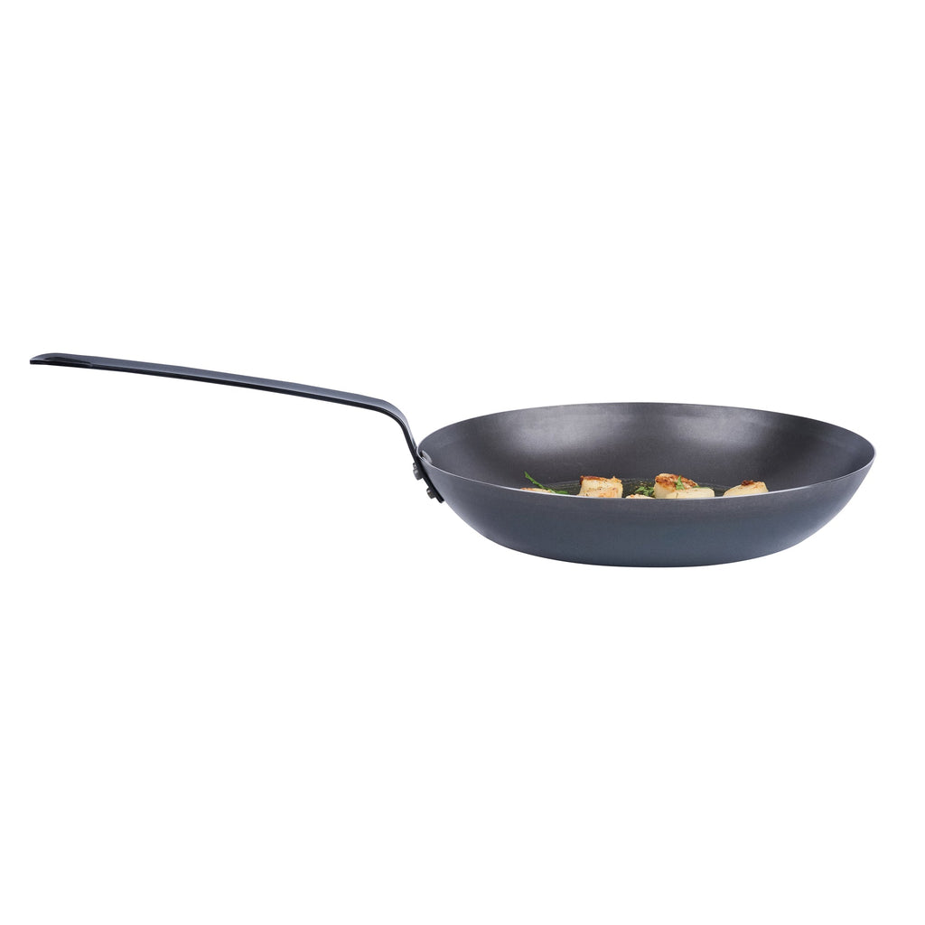 Met Lux Black Carbon Steel 11" Fry Pan - 1 count box