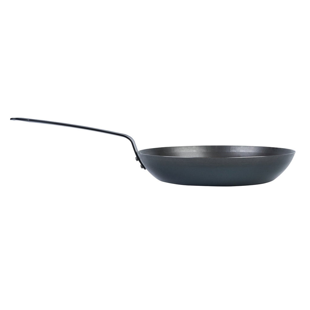 Met Lux Black Carbon Steel 11" Fry Pan - 6 count box
