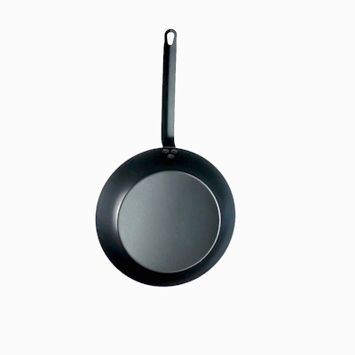Met Lux Black Carbon Steel 12" Fry Pan - 1 count box