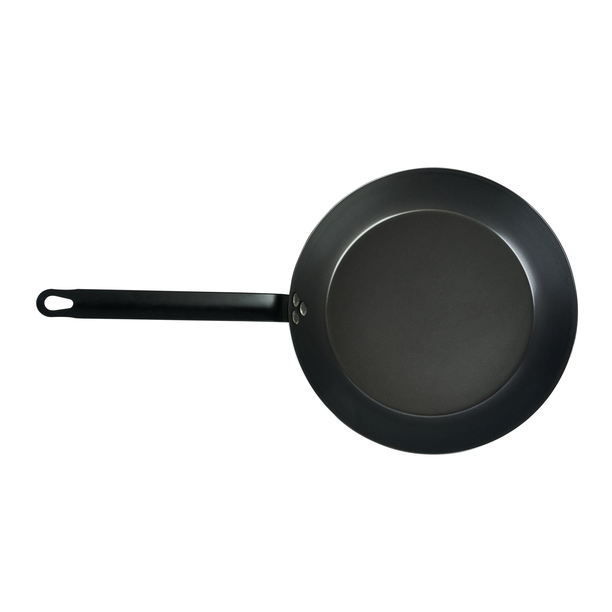 Met Lux Black Carbon Steel 12" Fry Pan - 6 count box