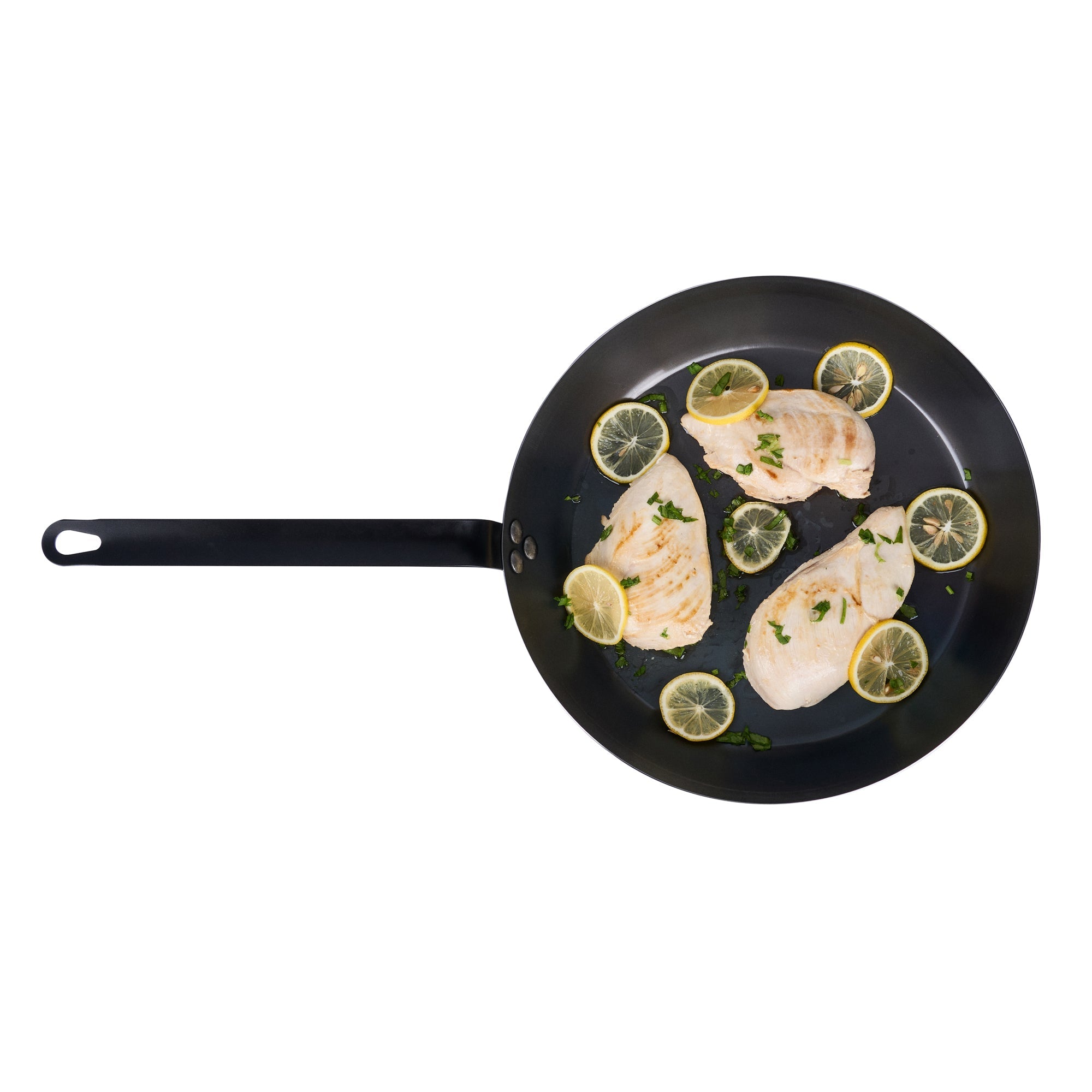 Met Lux Black Carbon Steel 13" Fry Pan - 1 count box
