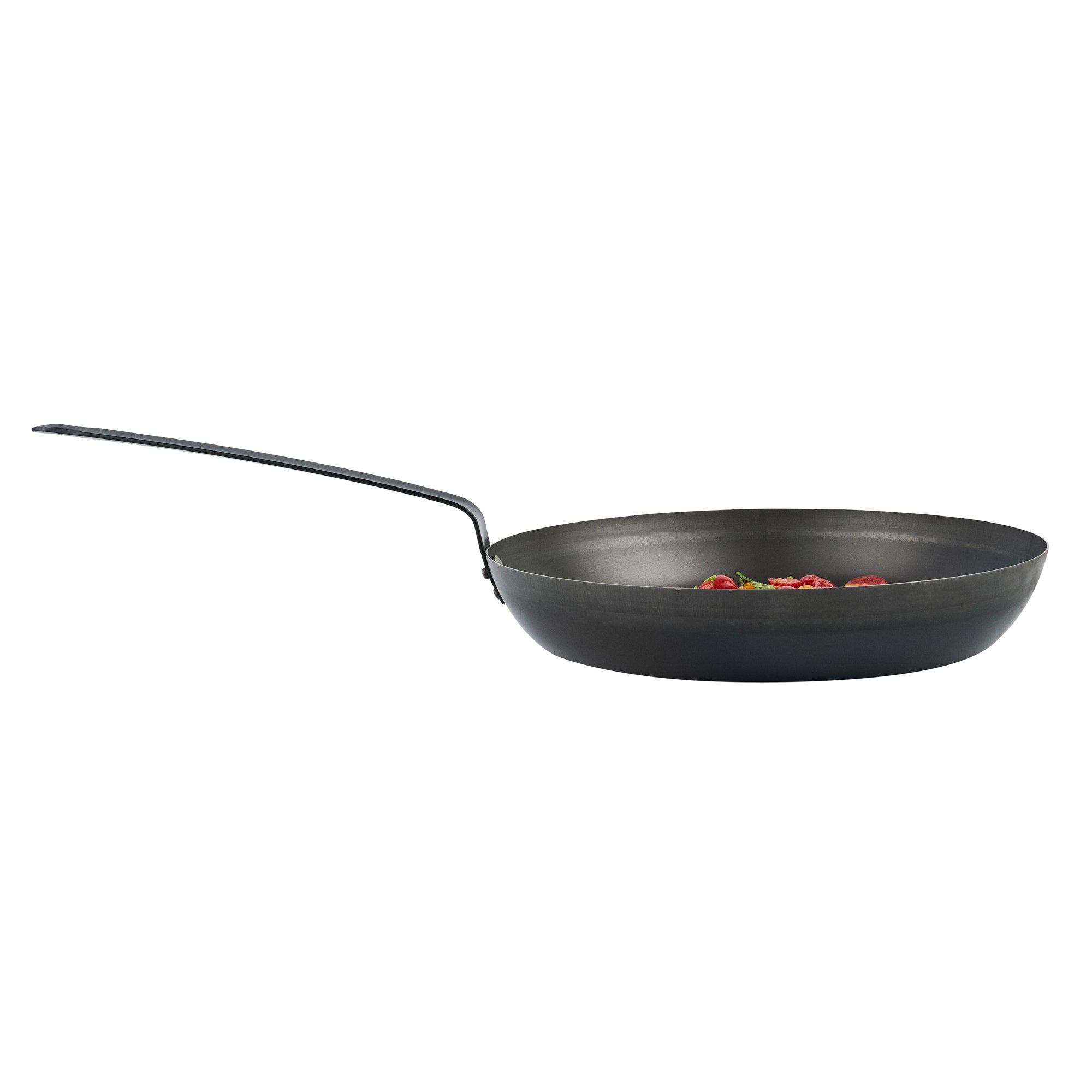 Met Lux Black Carbon Steel 14" Fry Pan - 1 count box