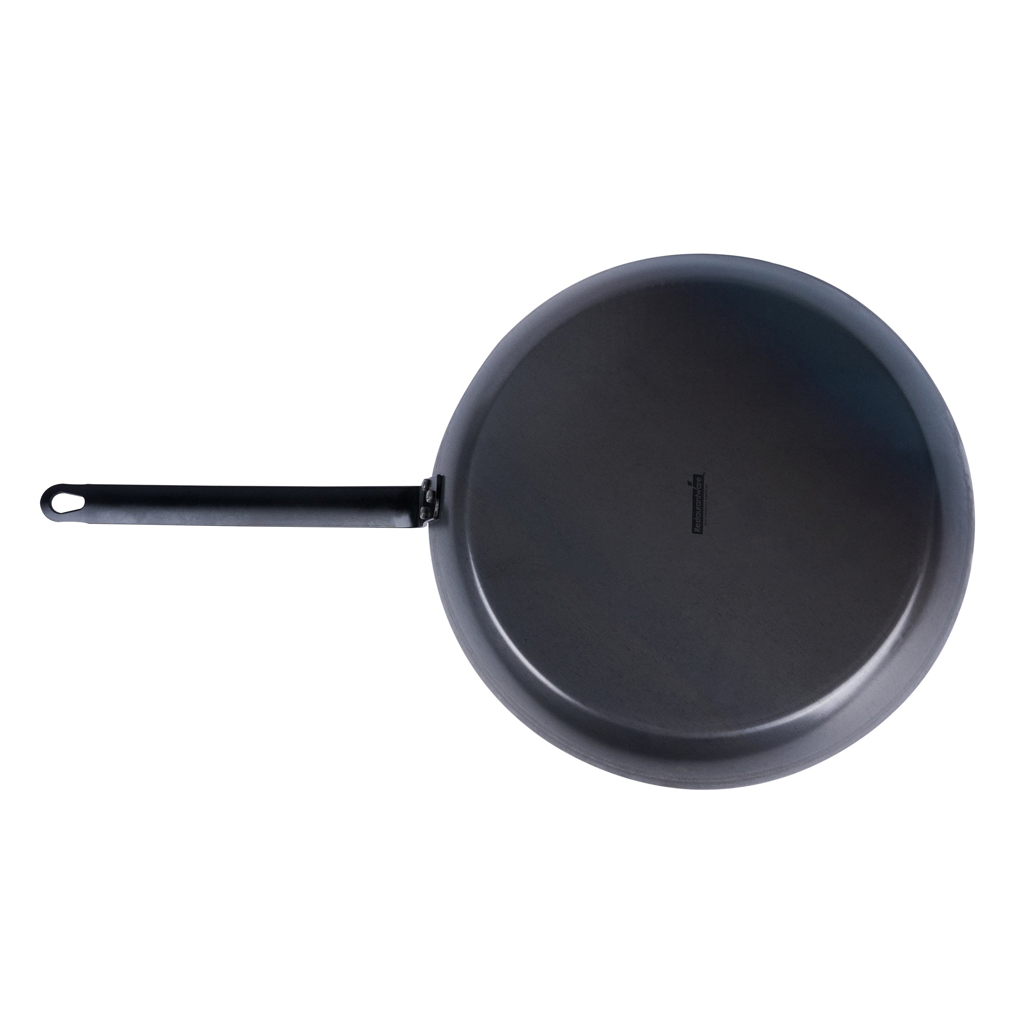 Met Lux Black Carbon Steel 14" Fry Pan - 6 count box