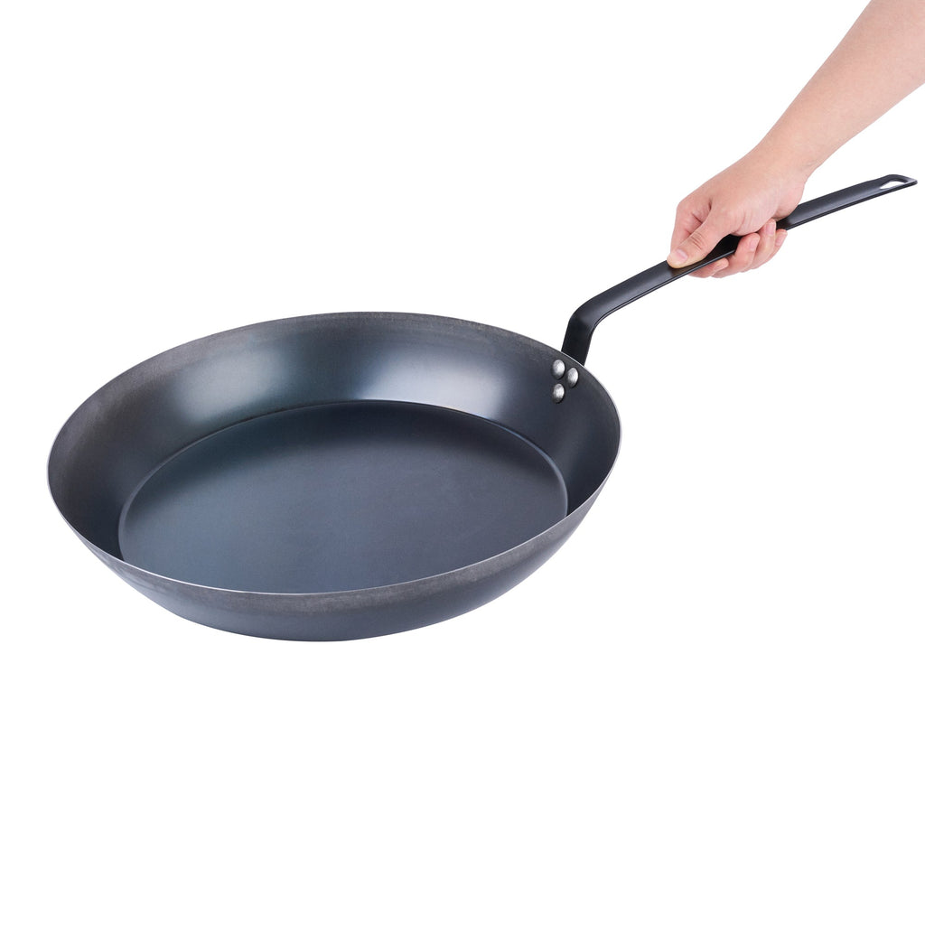 Met Lux Black Carbon Steel 16" Fry Pan - 1 count box