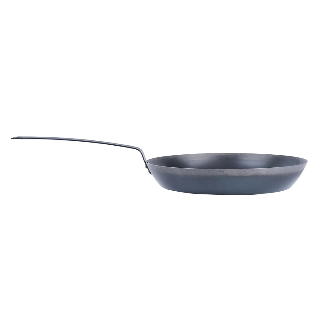 Met Lux Black Carbon Steel 16" Fry Pan - 6 count box