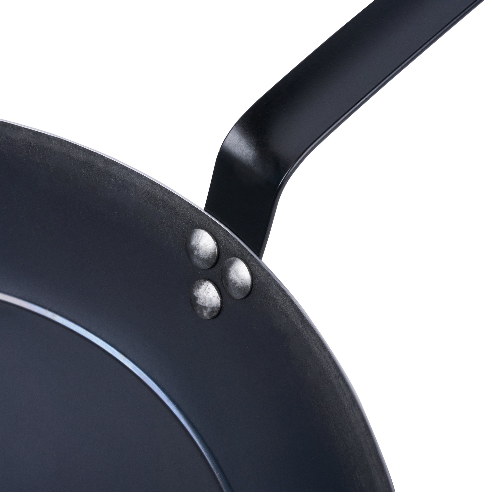Met Lux Black Carbon Steel 16" Fry Pan - 6 count box