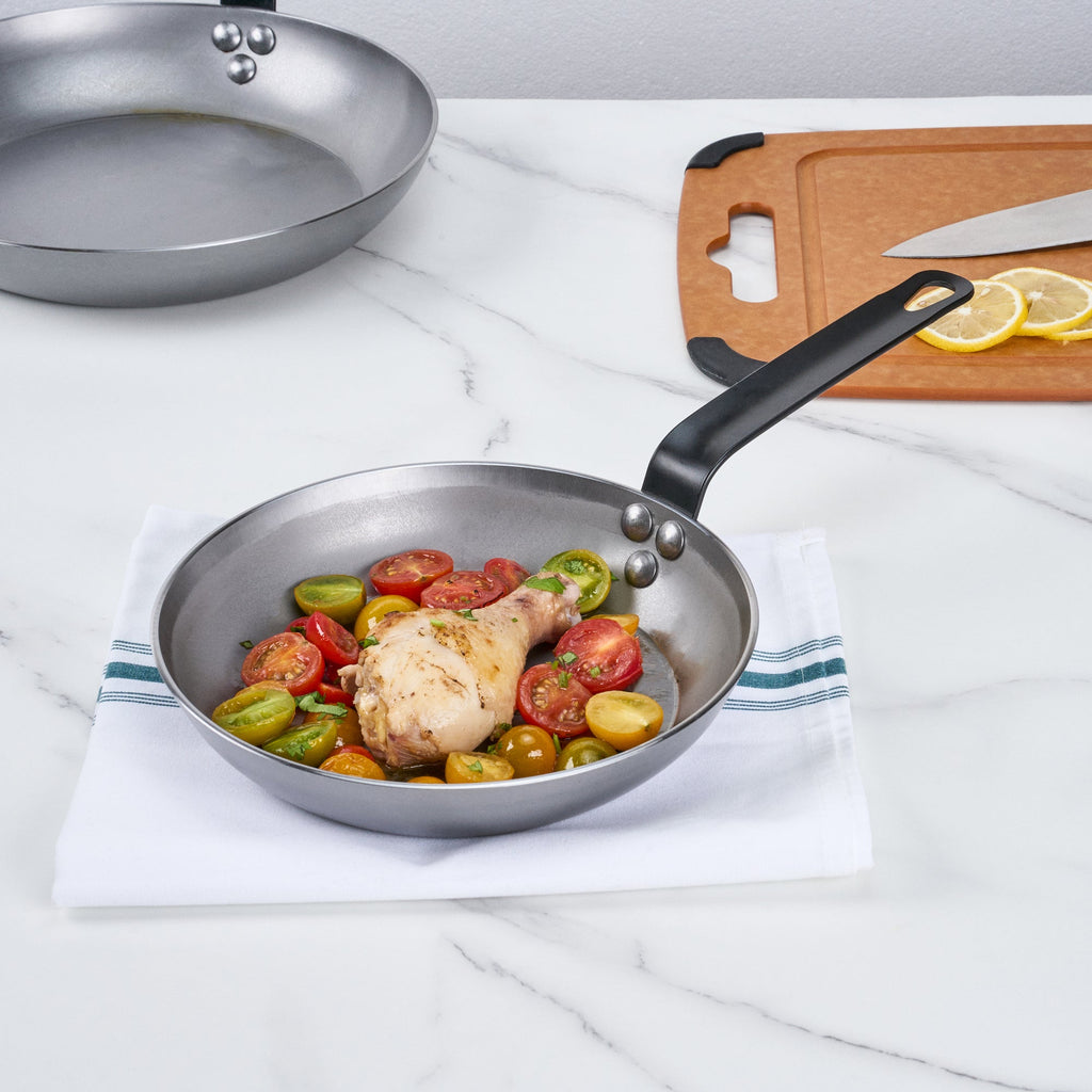 Met Lux Carbon Steel 9" Fry Pan - 6 count box
