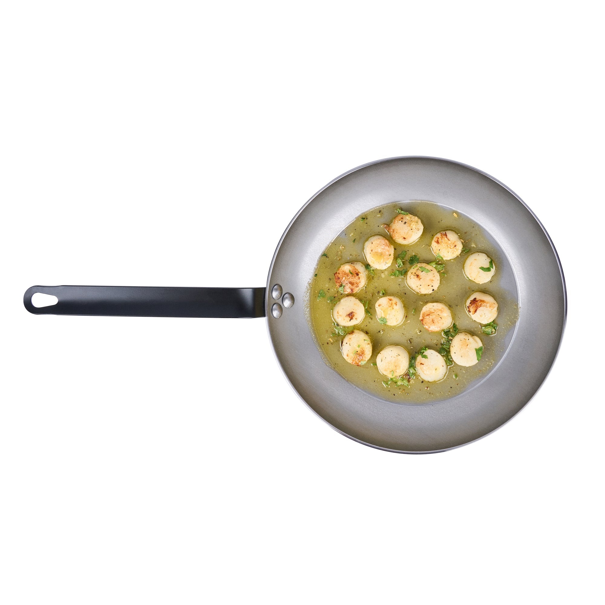Met Lux Carbon Steel 11" Fry Pan - 6 count box