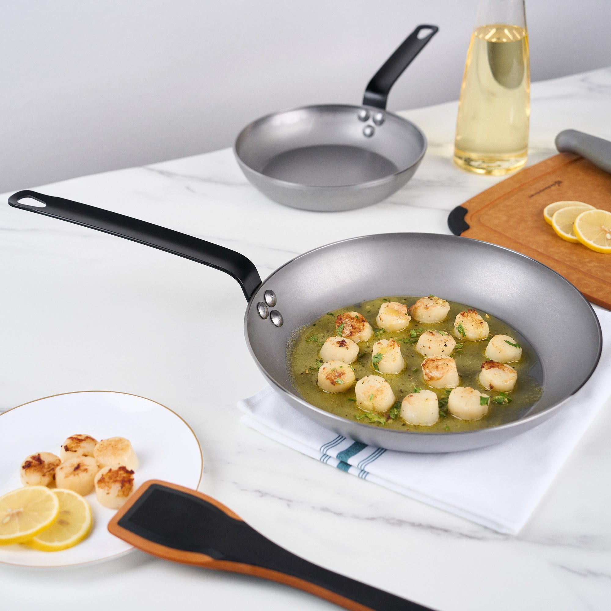 Met Lux Carbon Steel 11" Fry Pan - 6 count box