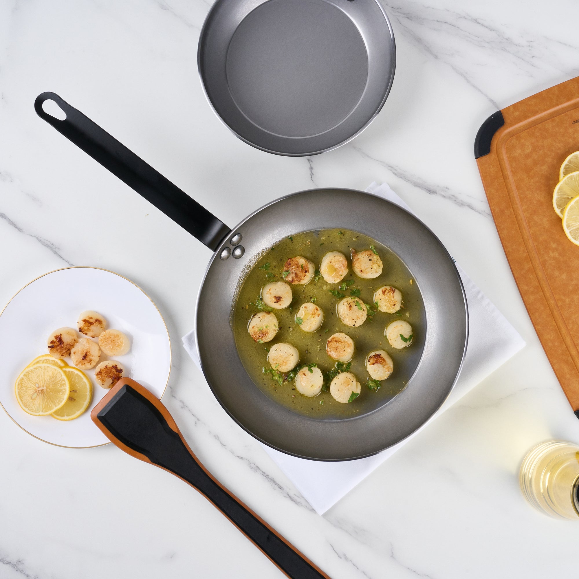 Met Lux Carbon Steel 11" Fry Pan - 6 count box