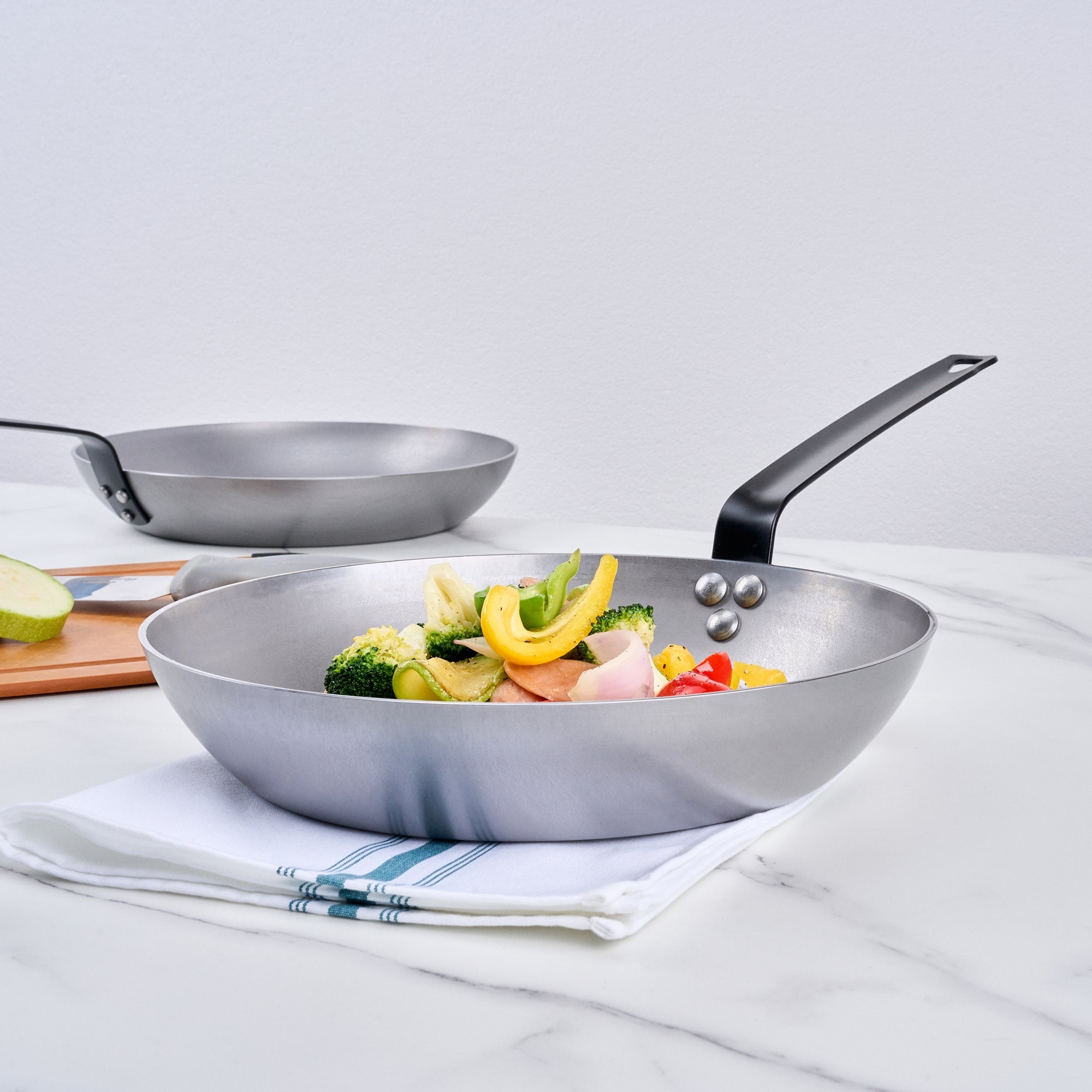 Met Lux Carbon Steel 12" Fry Pan - 1 count box