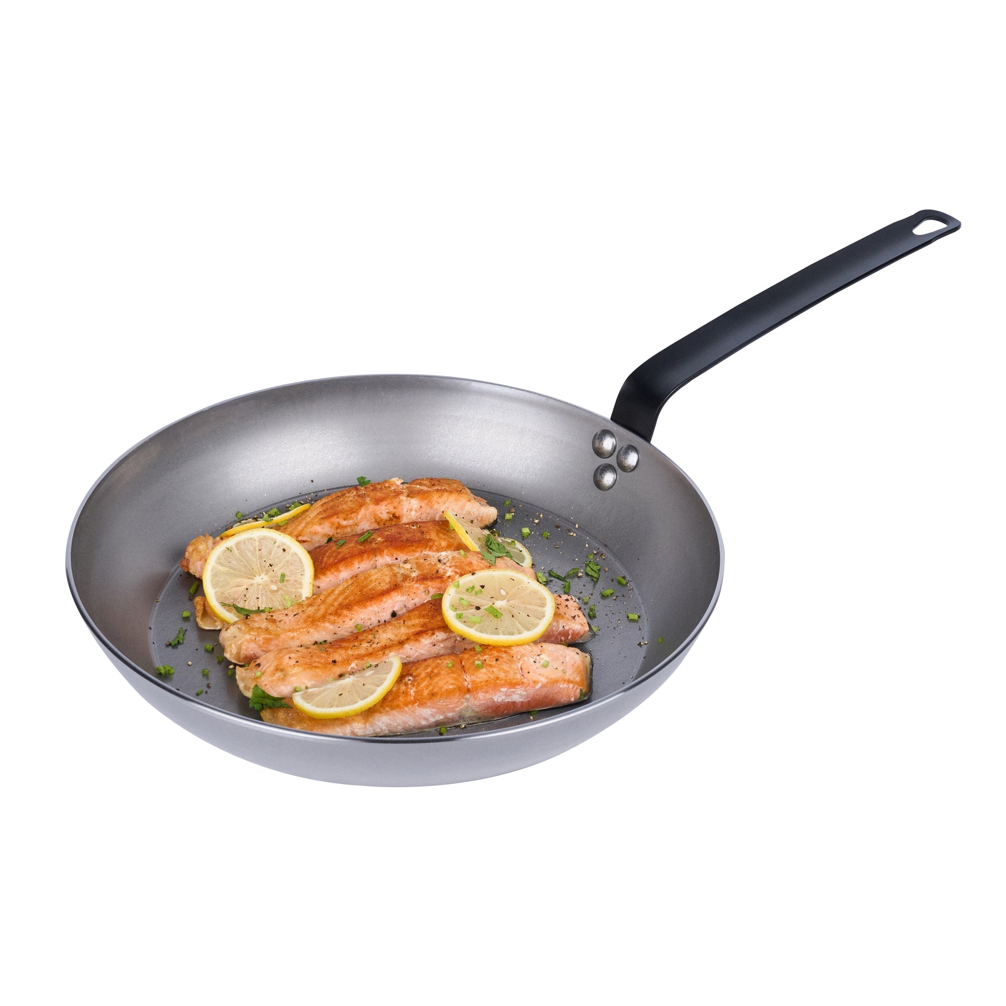 Met Lux Carbon Steel 13" Fry Pan - 1 count box