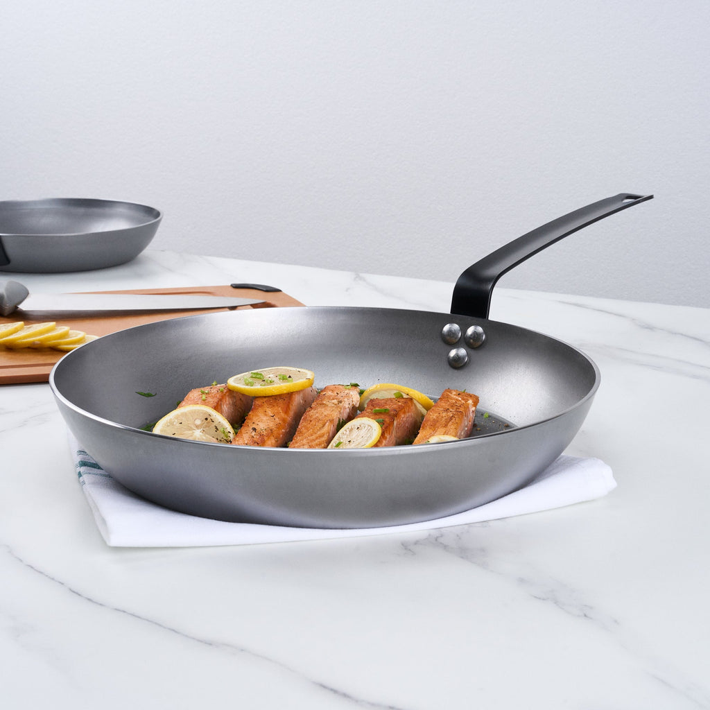 Met Lux Carbon Steel 13" Fry Pan - 1 count box