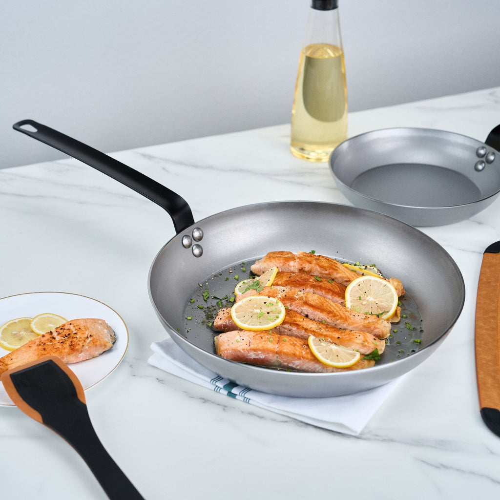 Met Lux Carbon Steel 13" Fry Pan - 1 count box