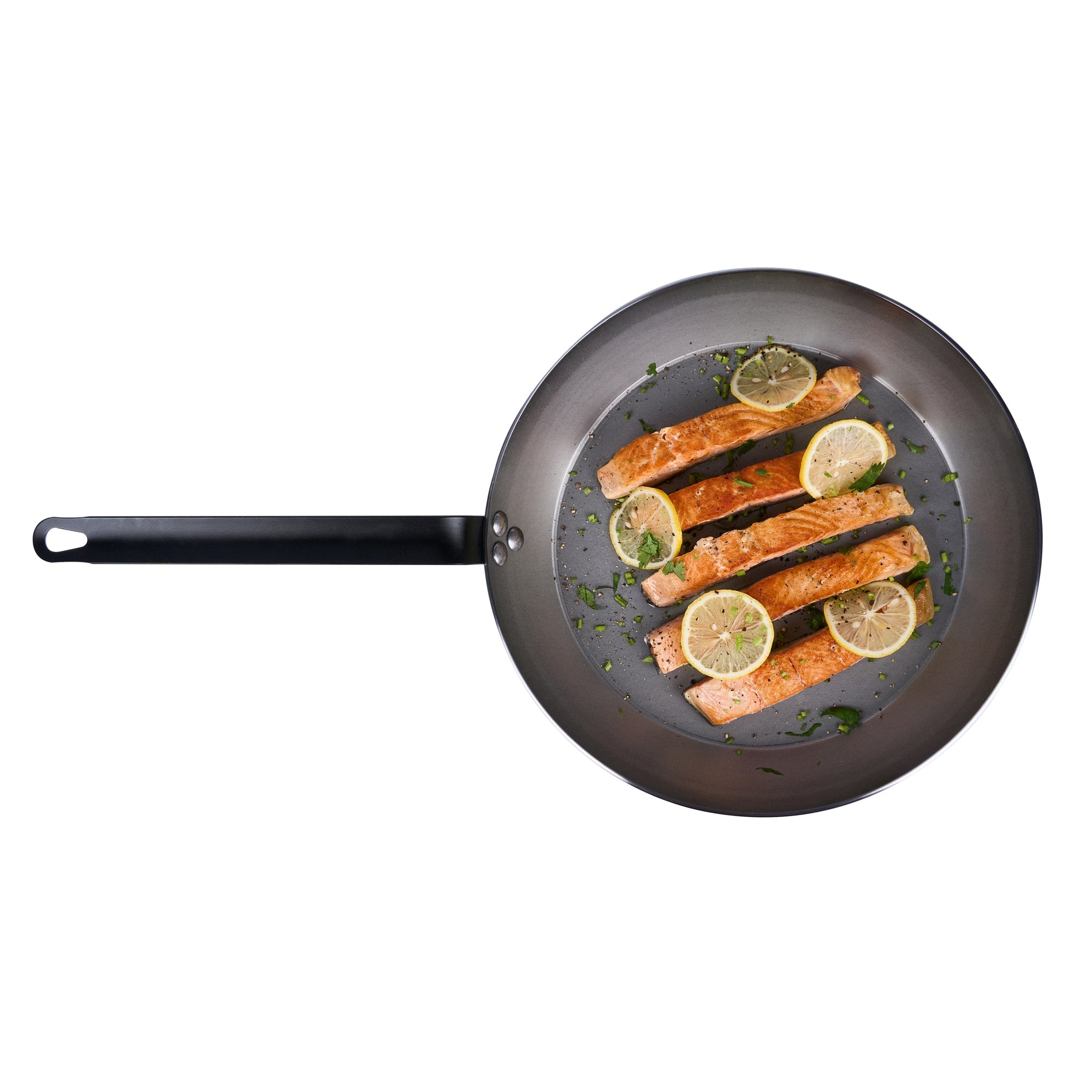 Met Lux Carbon Steel 13" Fry Pan - 6 count box
