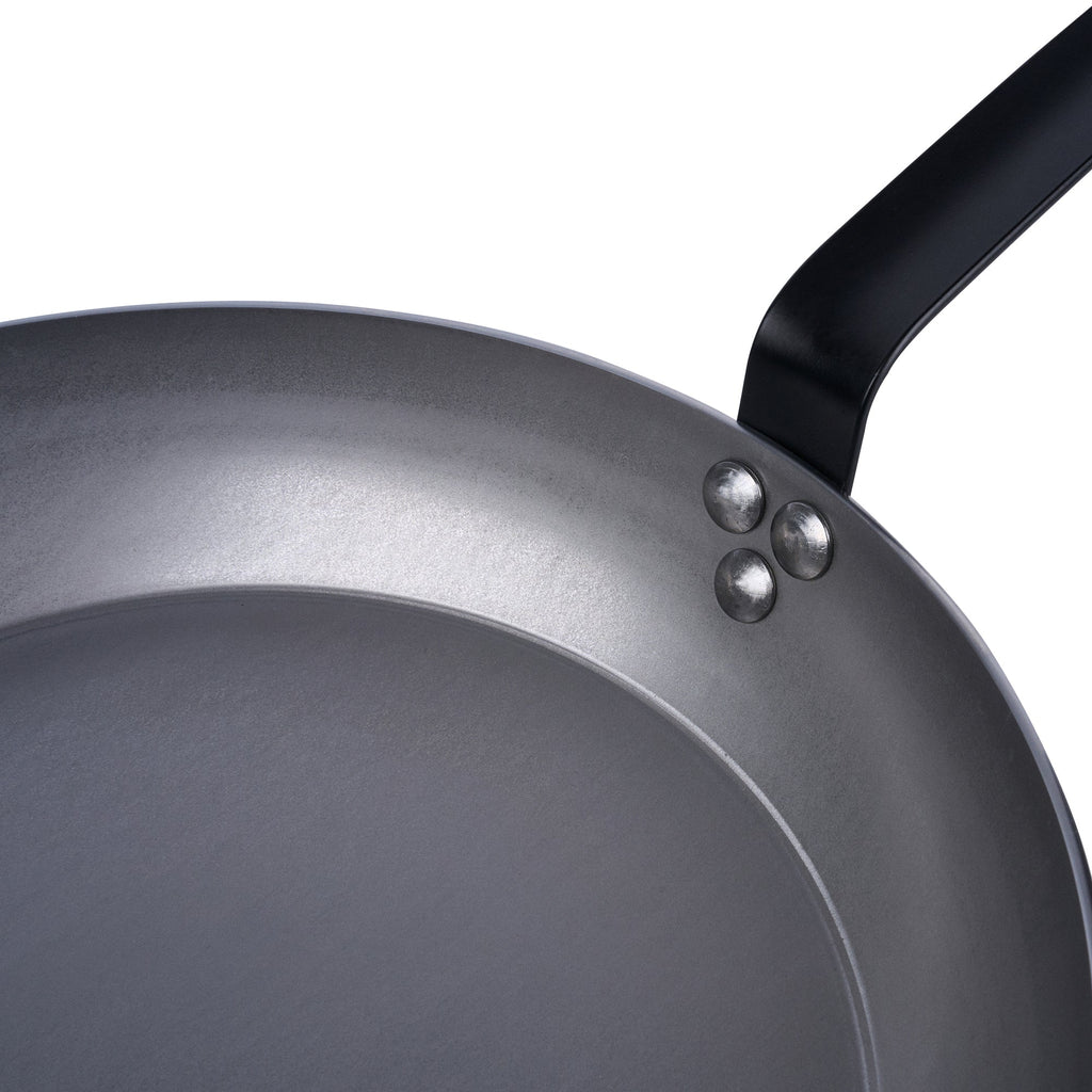 Met Lux Carbon Steel 13" Fry Pan - 6 count box