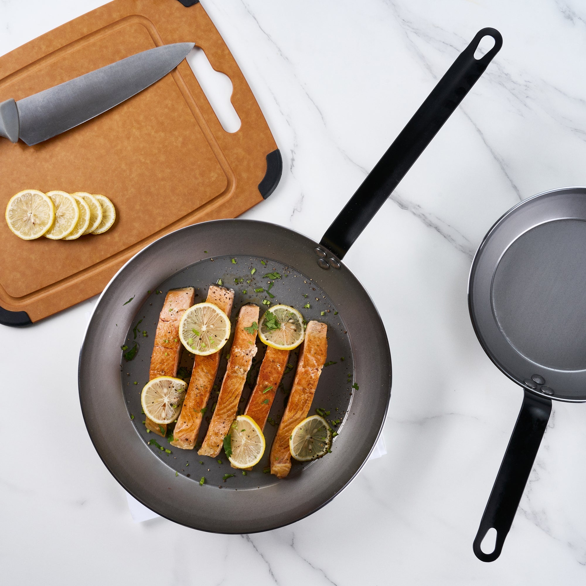 Met Lux Carbon Steel 13" Fry Pan - 6 count box