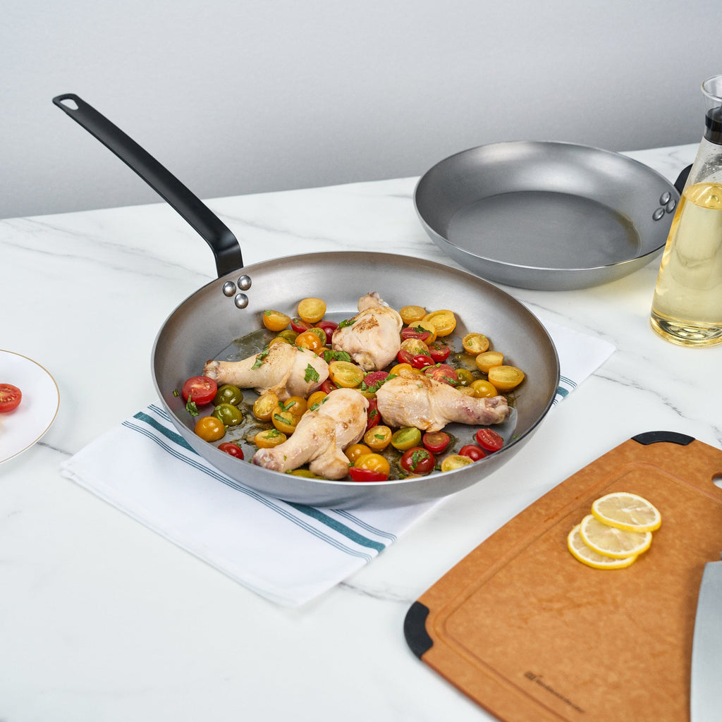 Met Lux Carbon Steel 14" Fry Pan - 1 count box