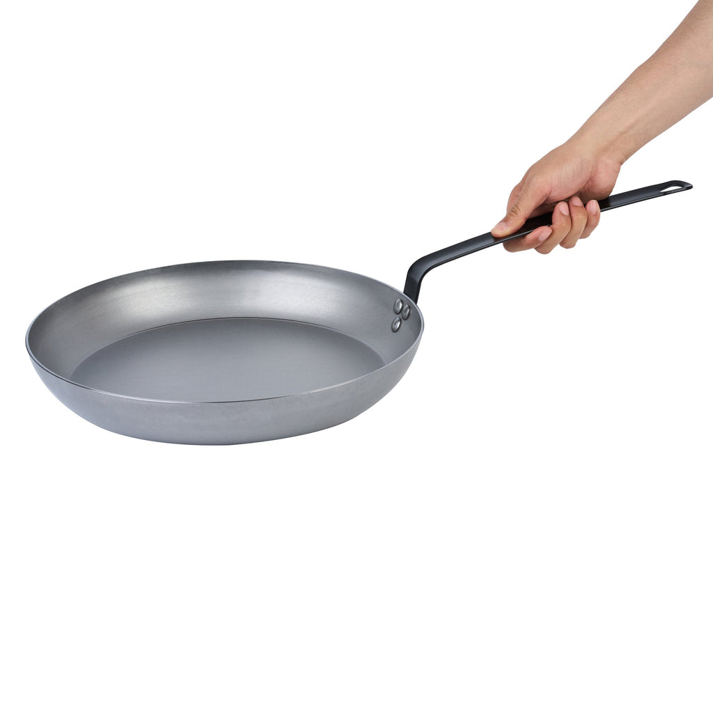 Met Lux Carbon Steel 14" Fry Pan - 6 count box