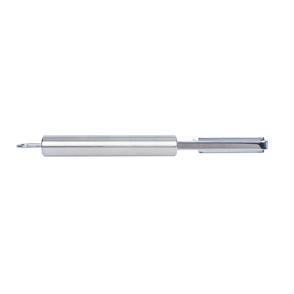 German Standard Stainless Steel Straight Vegetable Peeler - Serrated Straight Blade - 7 1/2'' - 1 count box