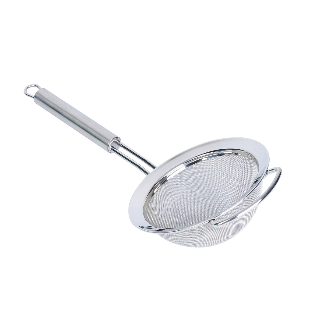 German Standard Stainless Steel Fine Mesh Strainer - 11 1/2'' x 4 3/4'' - 1 count box