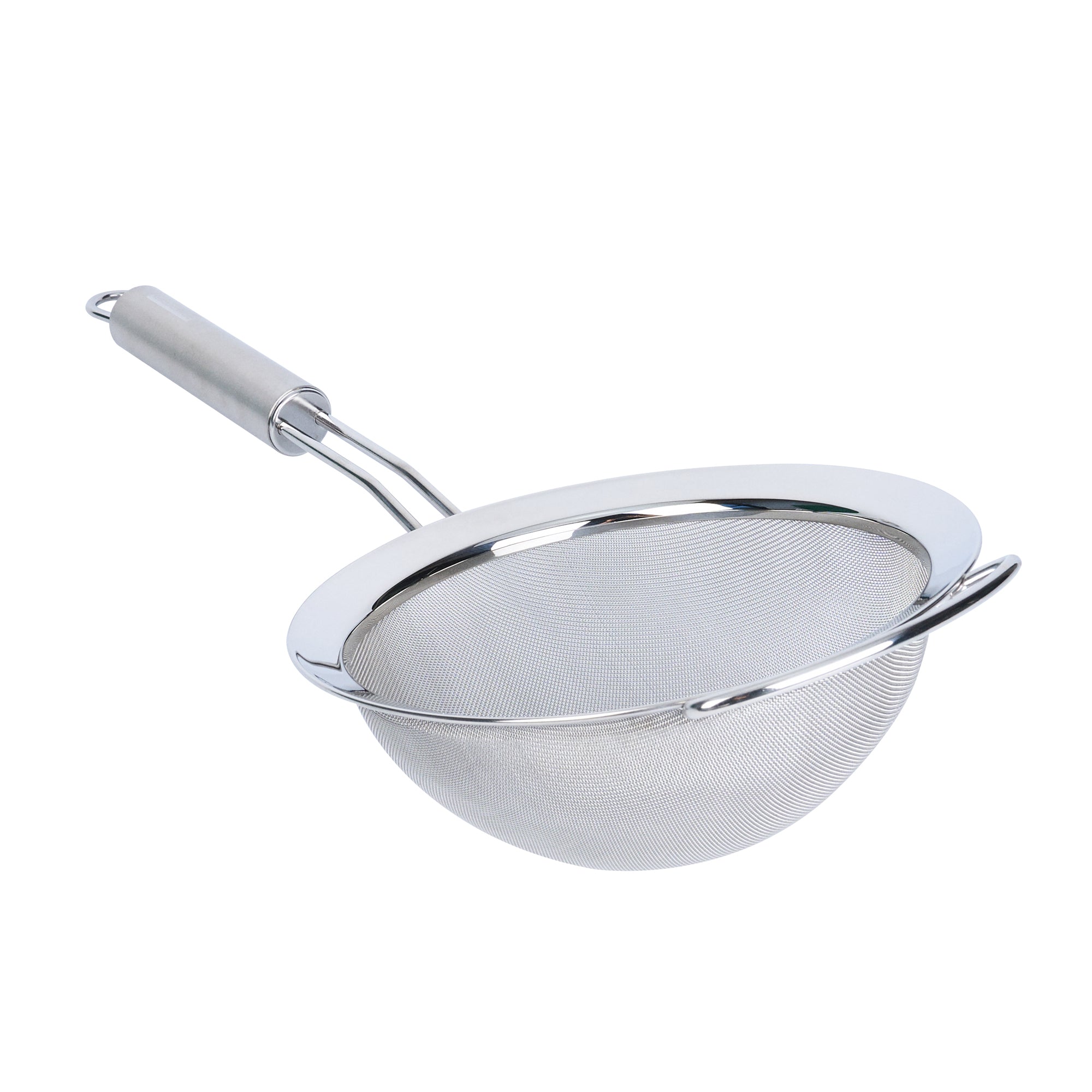 German Standard Stainless Steel Fine Mesh Strainer - 16 3/4'' x 7 3/4'' - 1 count box