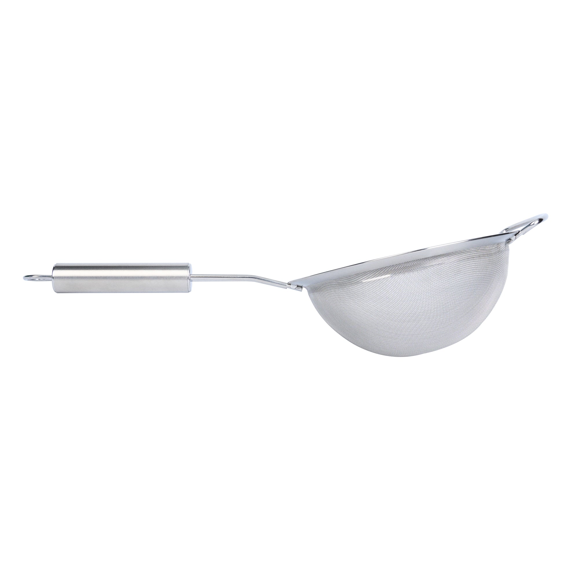German Standard Stainless Steel Fine Mesh Strainer - 16 3/4'' x 7 3/4'' - 1 count box
