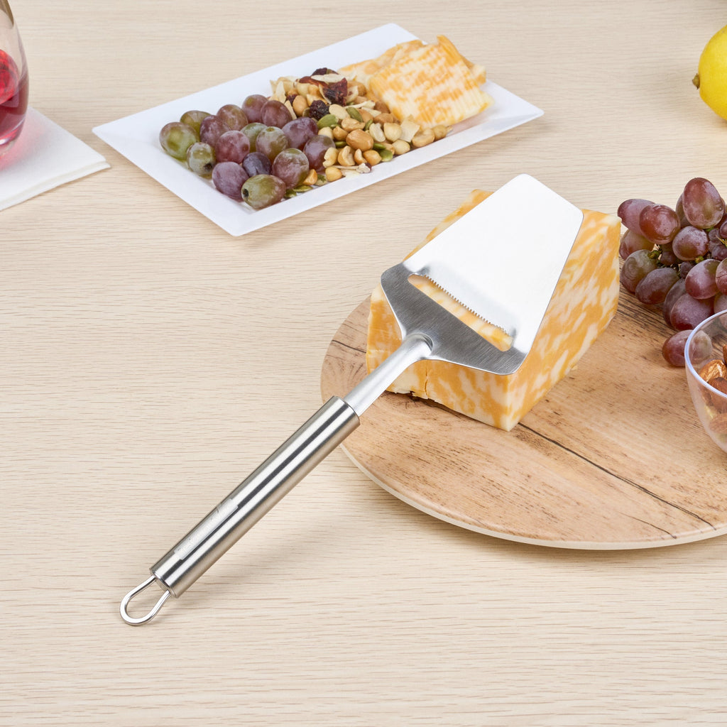 German Standard Stainless Steel Cheese Plane / Slicer - 9 1/2'' - 24 count box