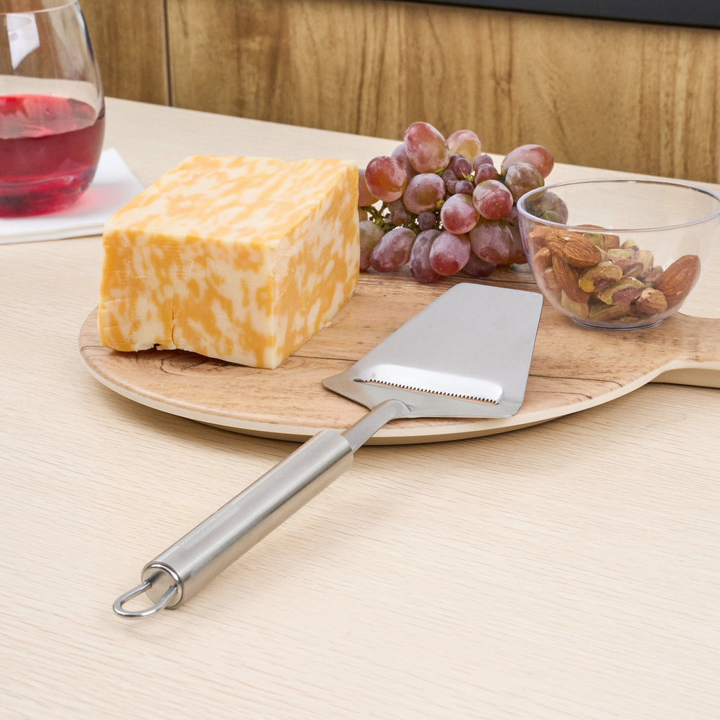 German Standard Stainless Steel Cheese Plane / Slicer - 9 1/2'' - 24 count box