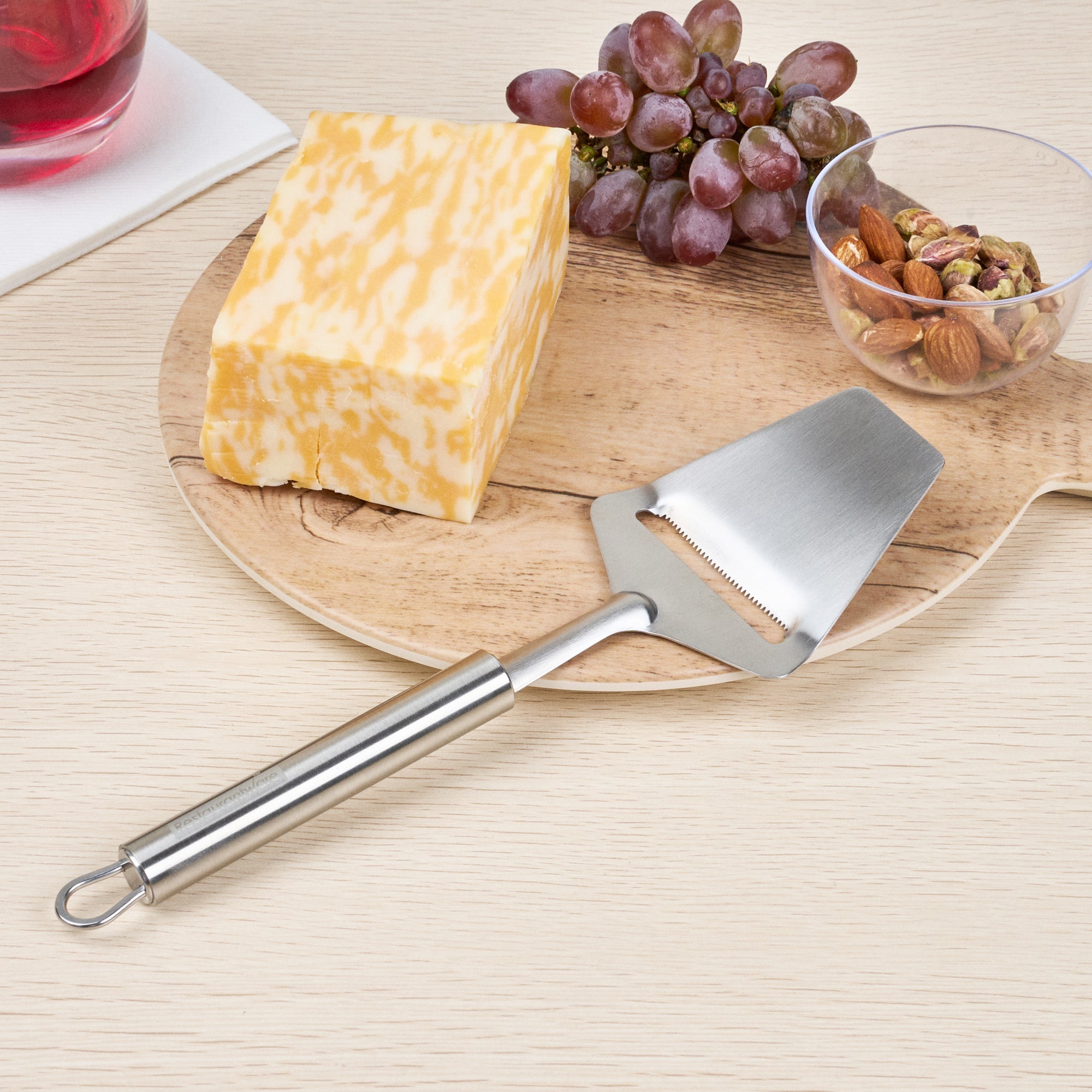 German Standard Stainless Steel Cheese Plane / Slicer - 9 1/2'' - 6 count box