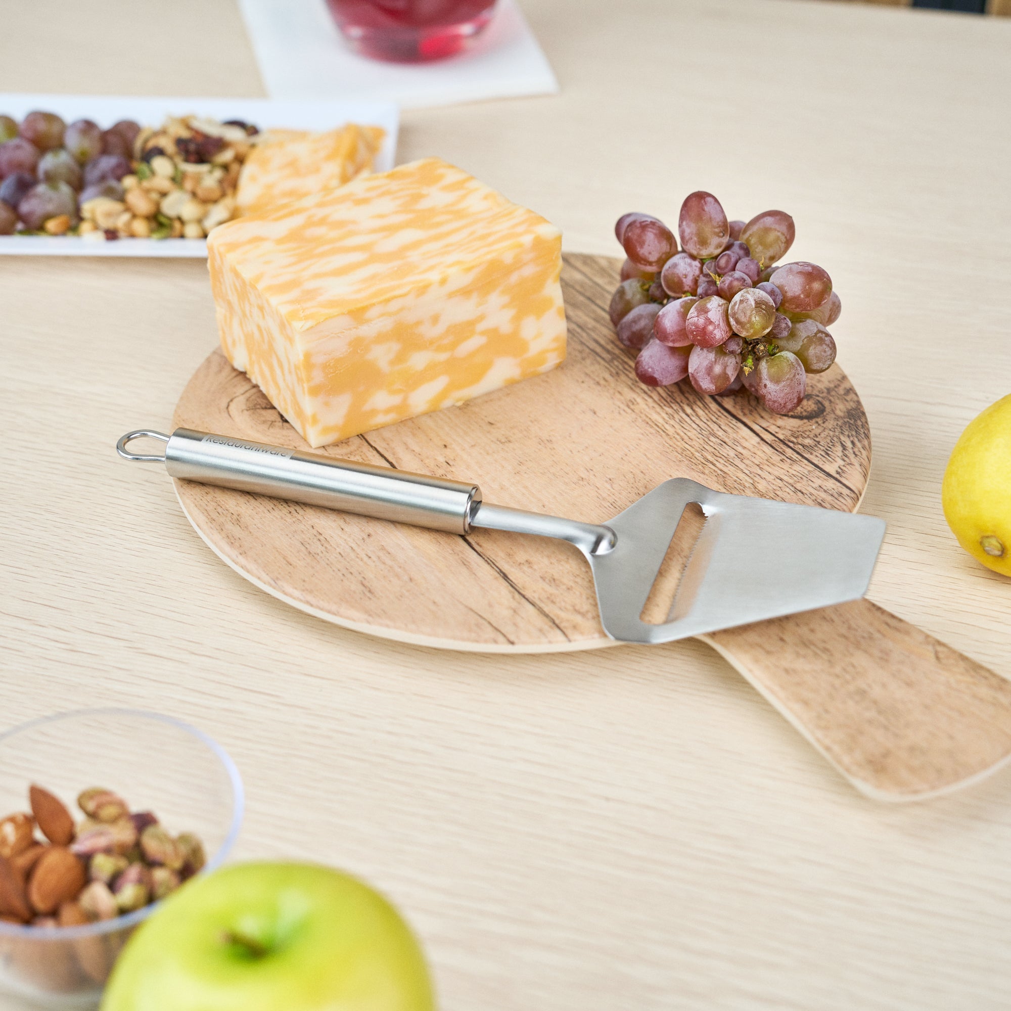 German Standard Stainless Steel Cheese Plane / Slicer - 9 1/2'' - 6 count box