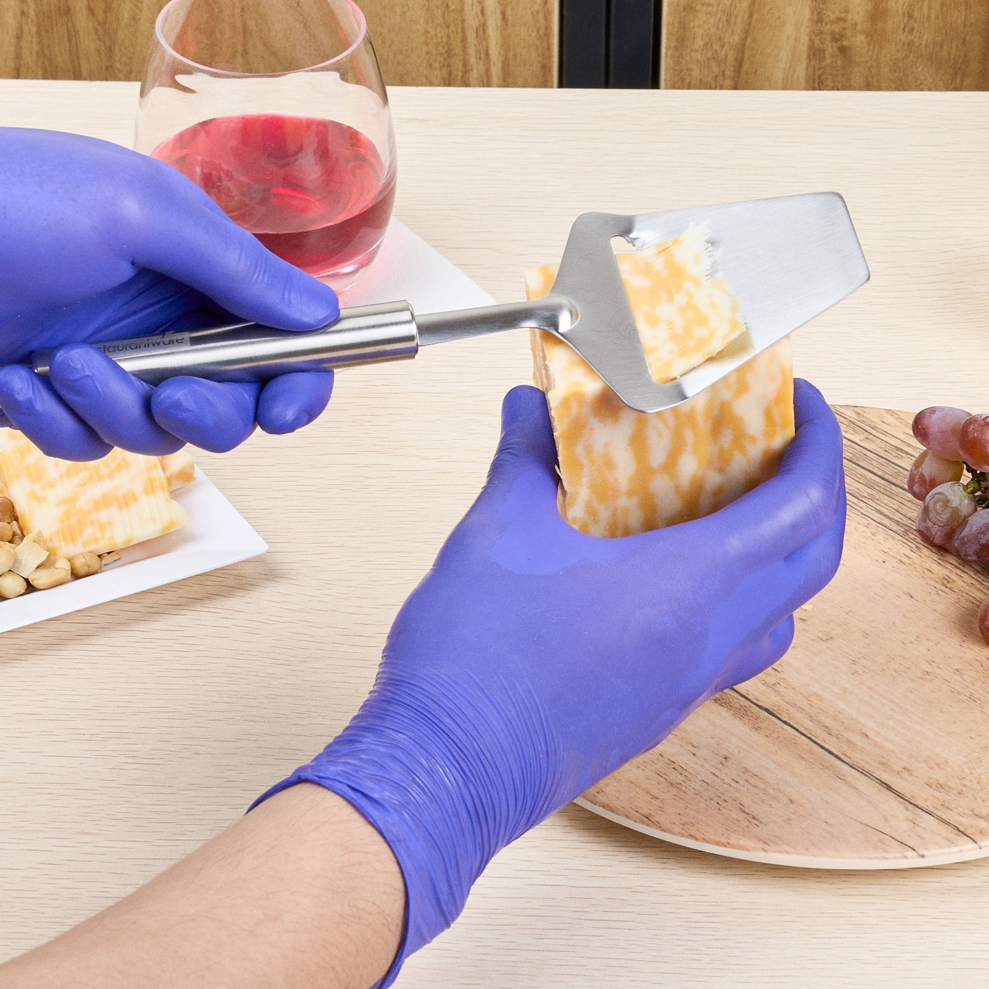 German Standard Stainless Steel Cheese Plane / Slicer - 9 1/2'' - 6 count box