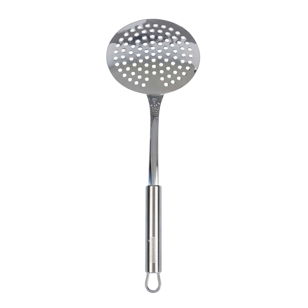 German Standard Stainless Steel Skimmer - 12'' x 4 1/4'' - 36 count box