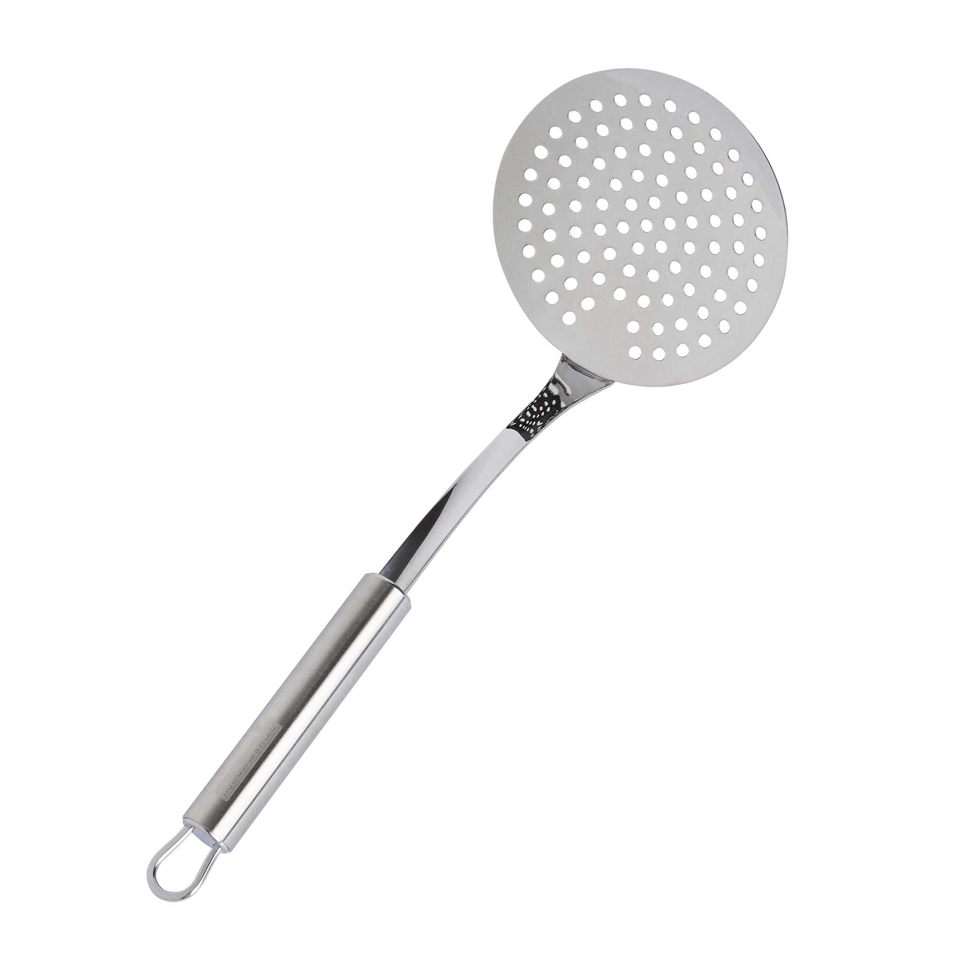 German Standard Stainless Steel Skimmer - 12'' x 4 1/4'' - 36 count box