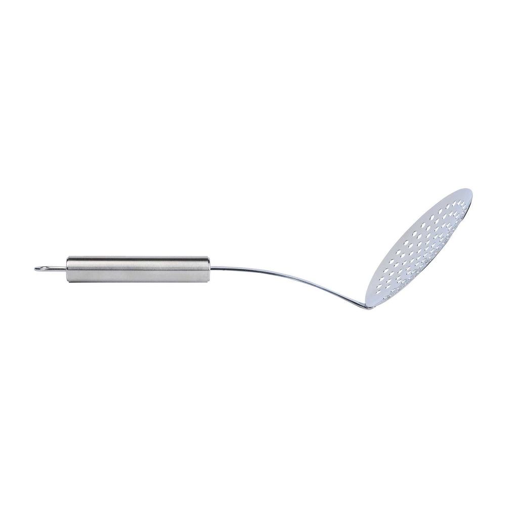 German Standard Stainless Steel Skimmer - 12'' x 4 1/4'' - 36 count box