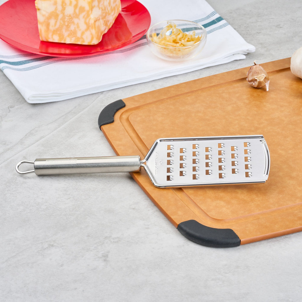 German Standard Stainless Steel Coarse Grater - 10'' - 24 count box