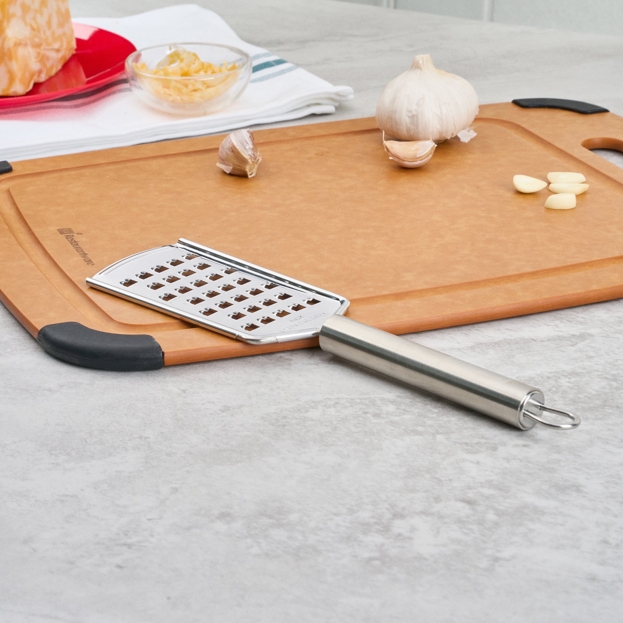 German Standard Stainless Steel Coarse Grater - 10'' - 24 count box