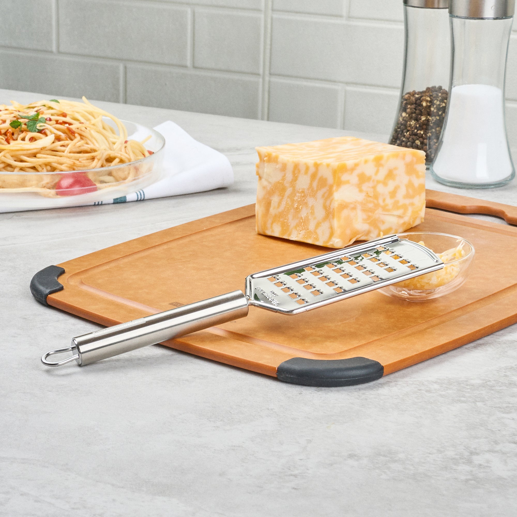 German Standard Stainless Steel Coarse Grater - 10'' - 24 count box