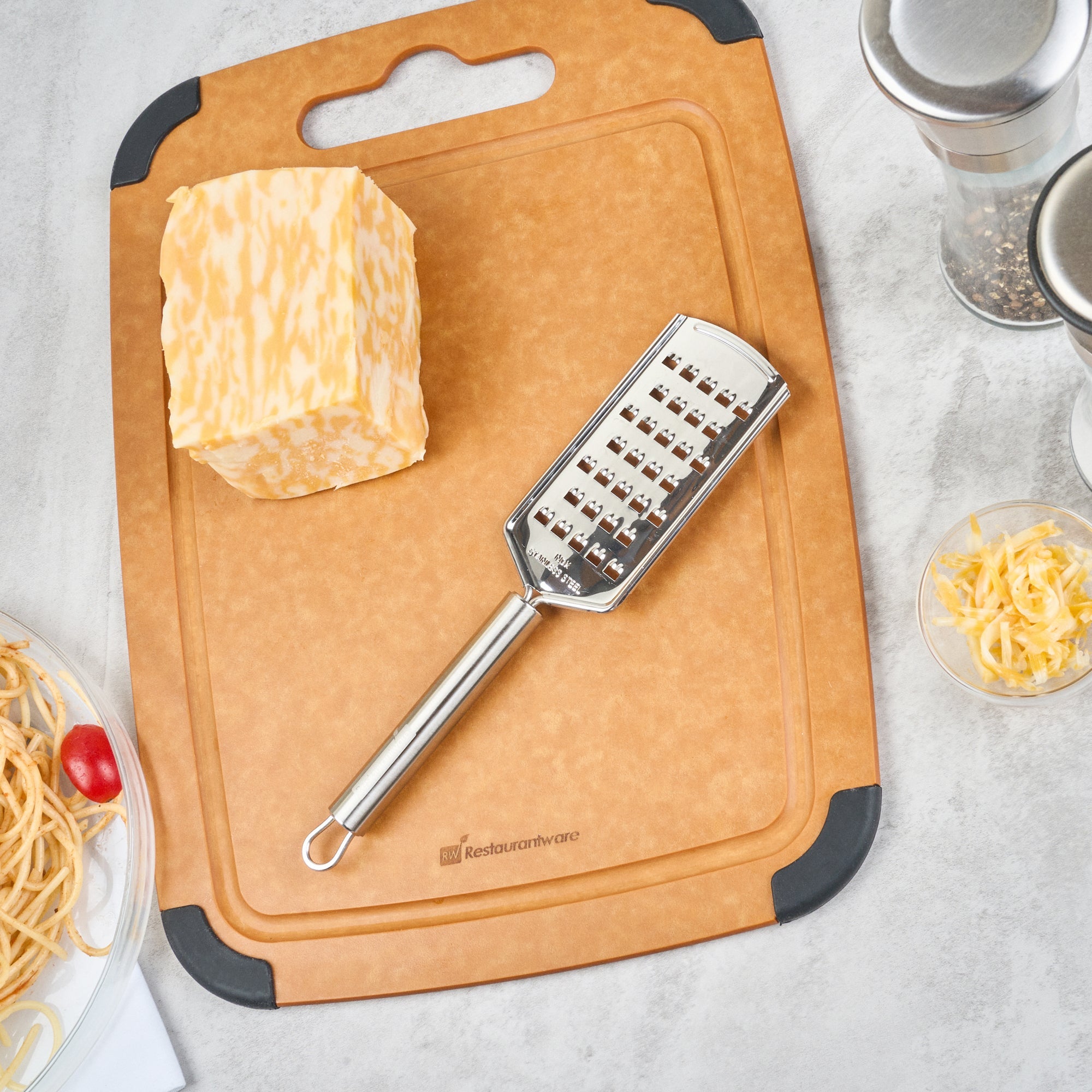 German Standard Stainless Steel Coarse Grater - 10'' - 24 count box