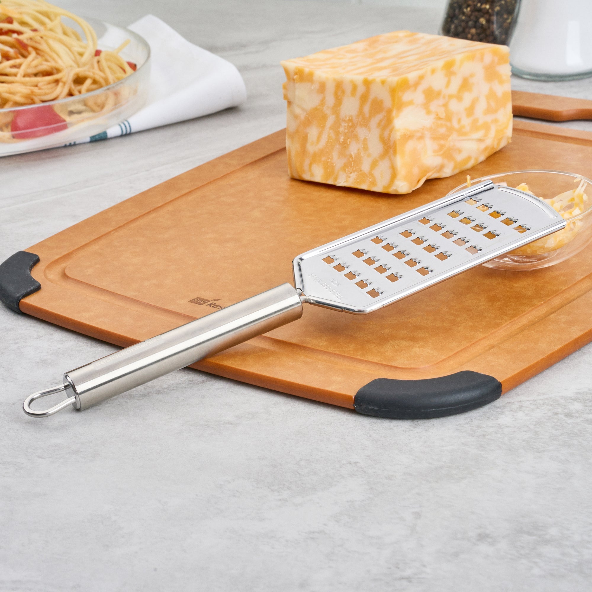 German Standard Stainless Steel Coarse Grater - 10'' - 6 count box