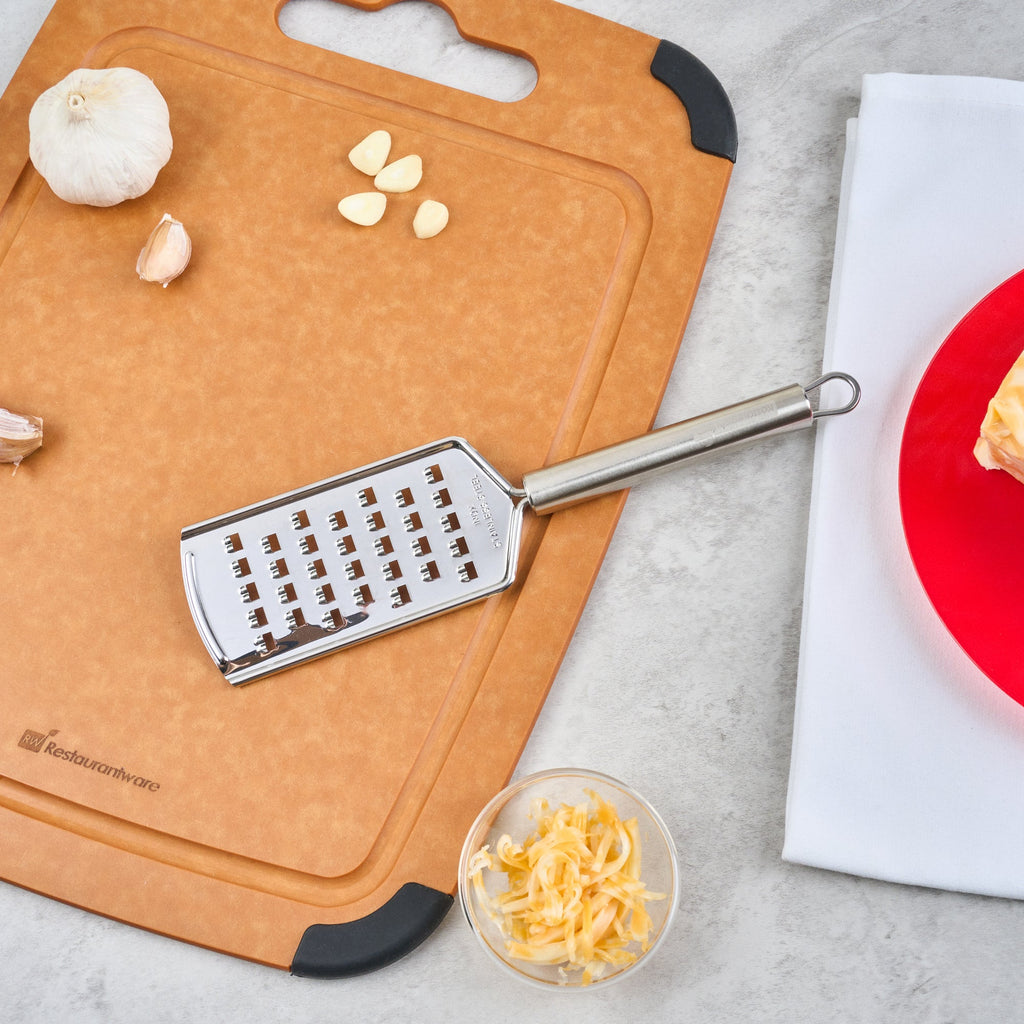 German Standard Stainless Steel Coarse Grater - 10'' - 6 count box