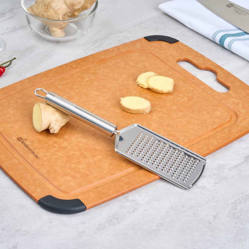 German Standard Stainless Steel Fine Grater - 9 3/4'' - 24 count box