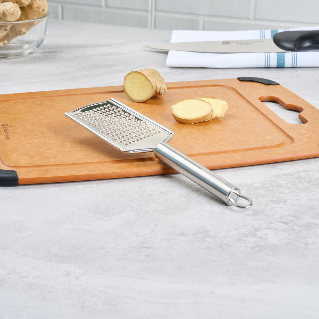 German Standard Stainless Steel Fine Grater - 9 3/4'' - 6 count box