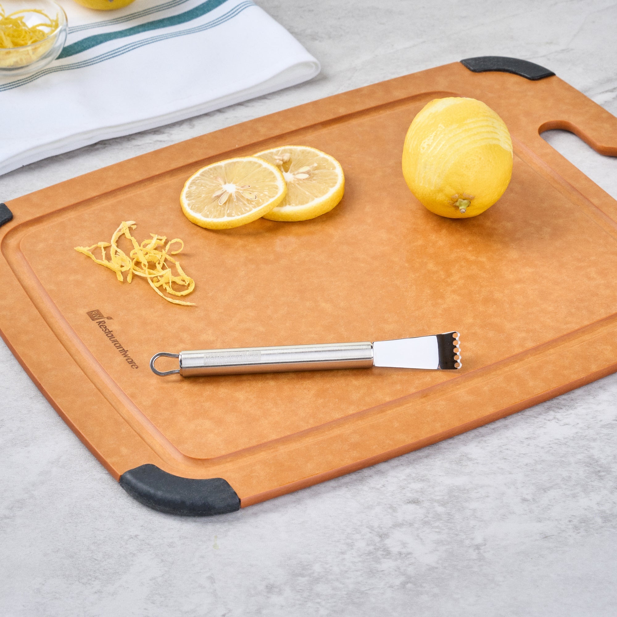 German Standard Stainless Steel Citrus Zester - 5 3/4'' - 24 count box