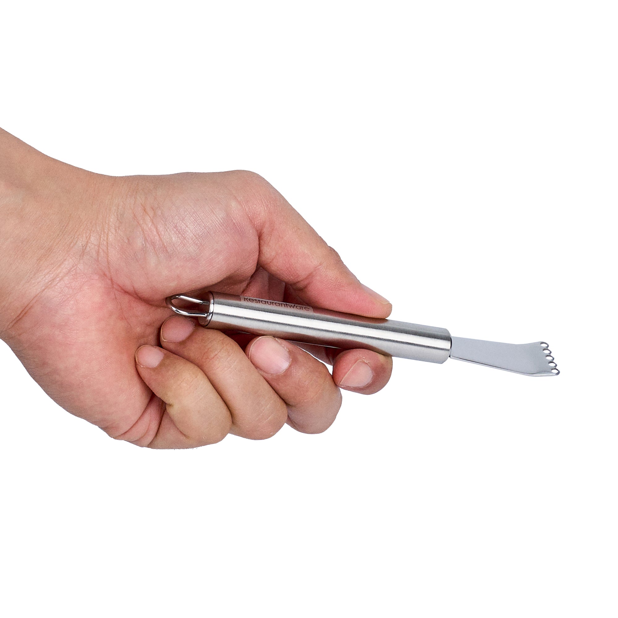 German Standard Stainless Steel Citrus Zester - 5 3/4'' - 24 count box