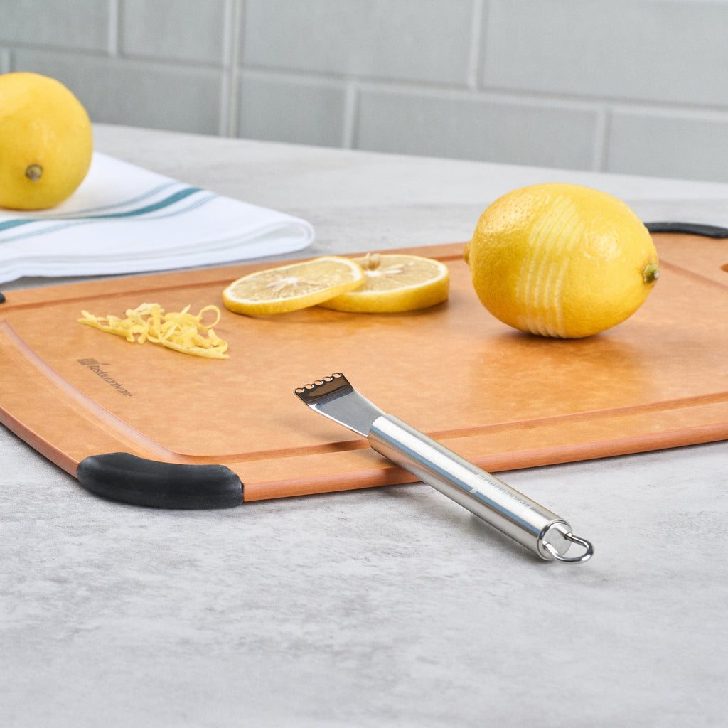 German Standard Stainless Steel Citrus Zester - 5 3/4'' - 6 count box