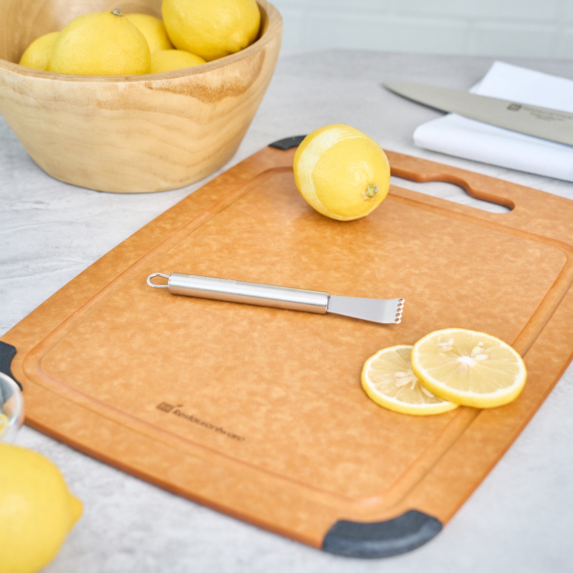 German Standard Stainless Steel Citrus Zester - 5 3/4'' - 1 count box