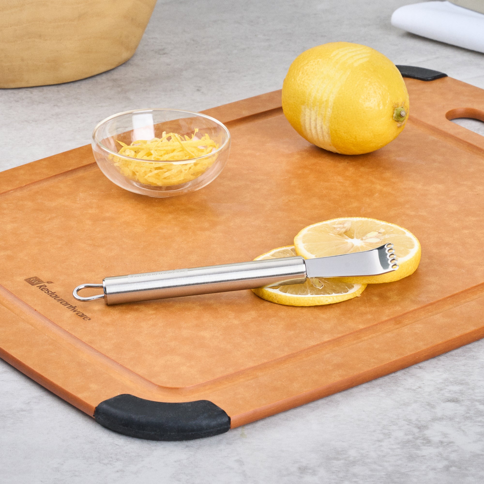German Standard Stainless Steel Citrus Zester - 5 3/4'' - 1 count box