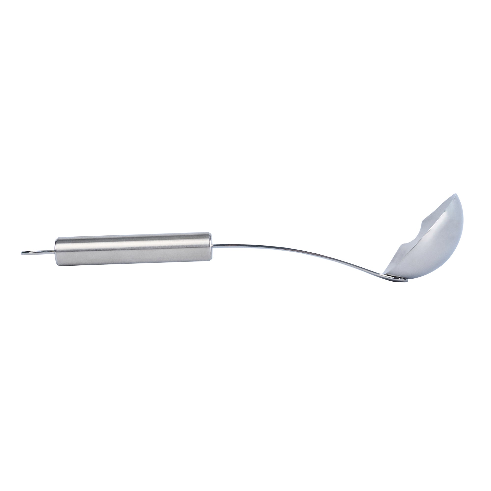 German Standard 2.5 oz Stainless Steel Pour Spout Ladle - One-Piece - 1 count box